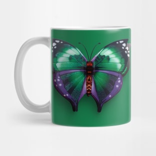 Real Butterfly Green Mug